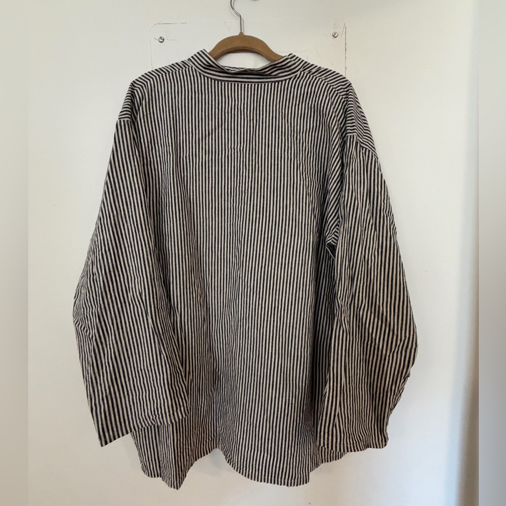 Nili Lotan Linen Striped Tunic - Picture 3 of 10